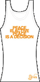 Peace Tank Top Front